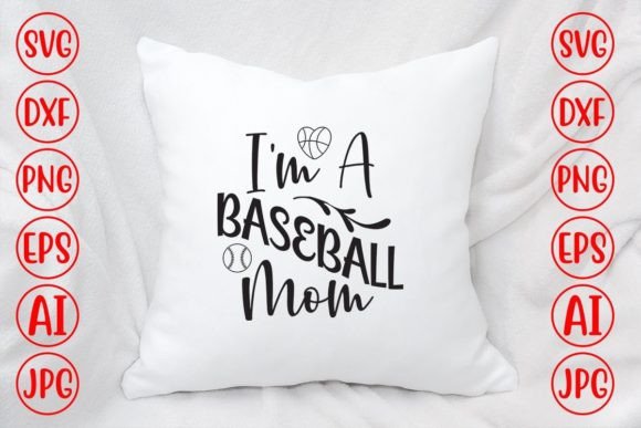 Baseball Mom SVG for Crafts and Graphics