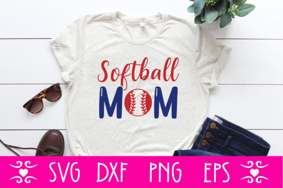 Softball Mom SVG Cut File: Graphics for Crafts