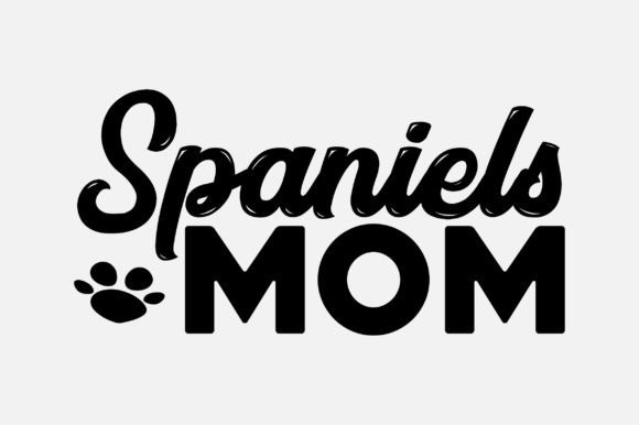 Spaniels Mom SVG: Graphics for Crafts